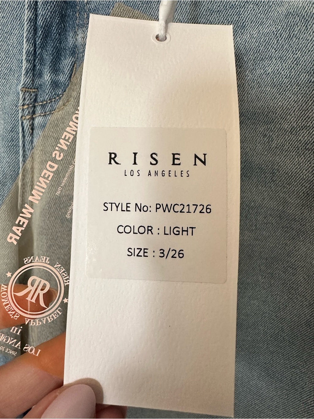 NWT🤍Risen Daisy Flower Lace Jeans 3/26 - Picture 3 of 10